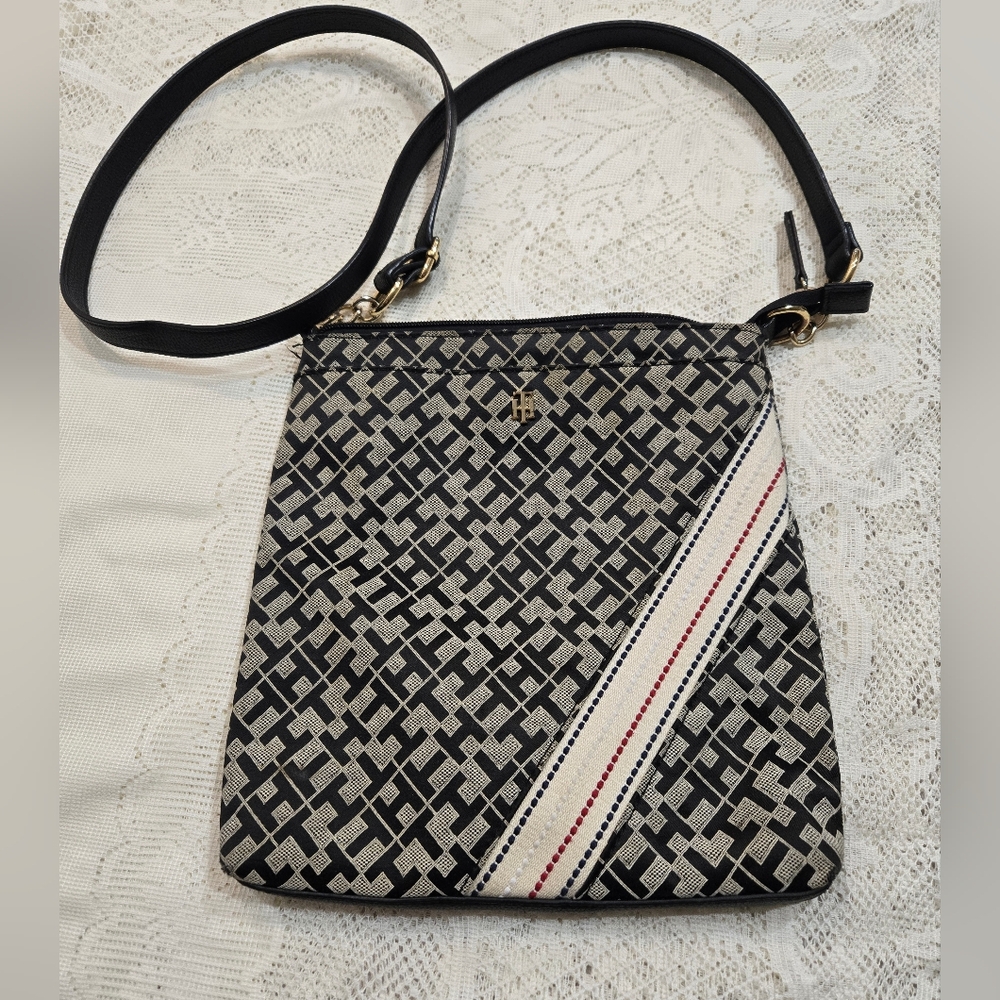 Tommy Hilfiger Monogram crossbody purse